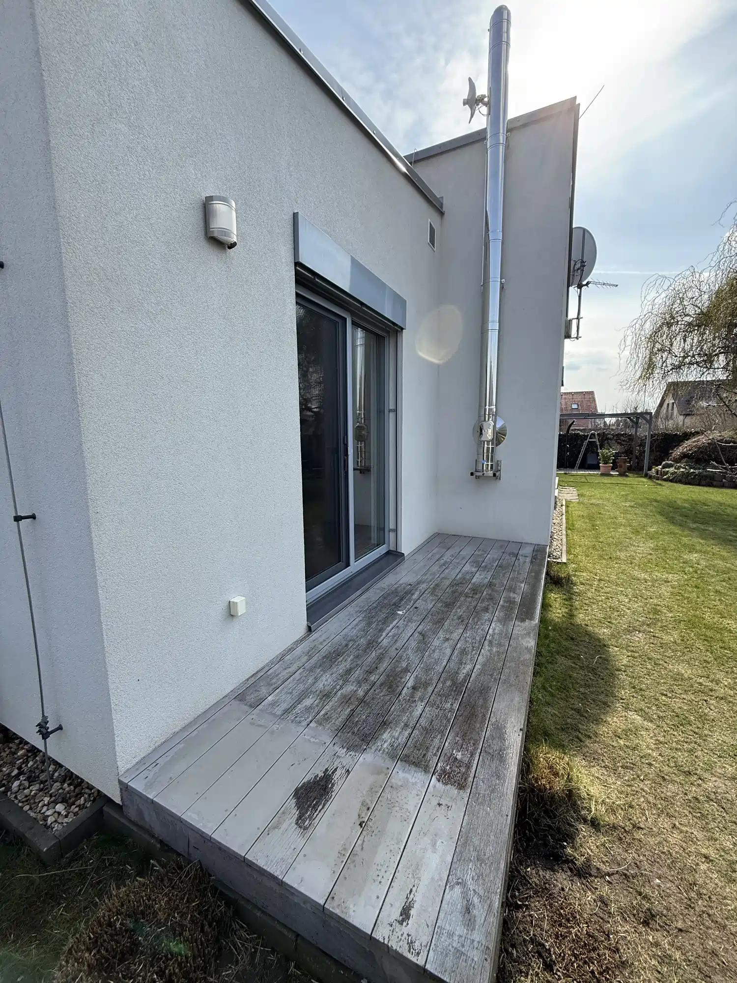 Fasáda po čištění a impregnaci - Brandýs nad Labem