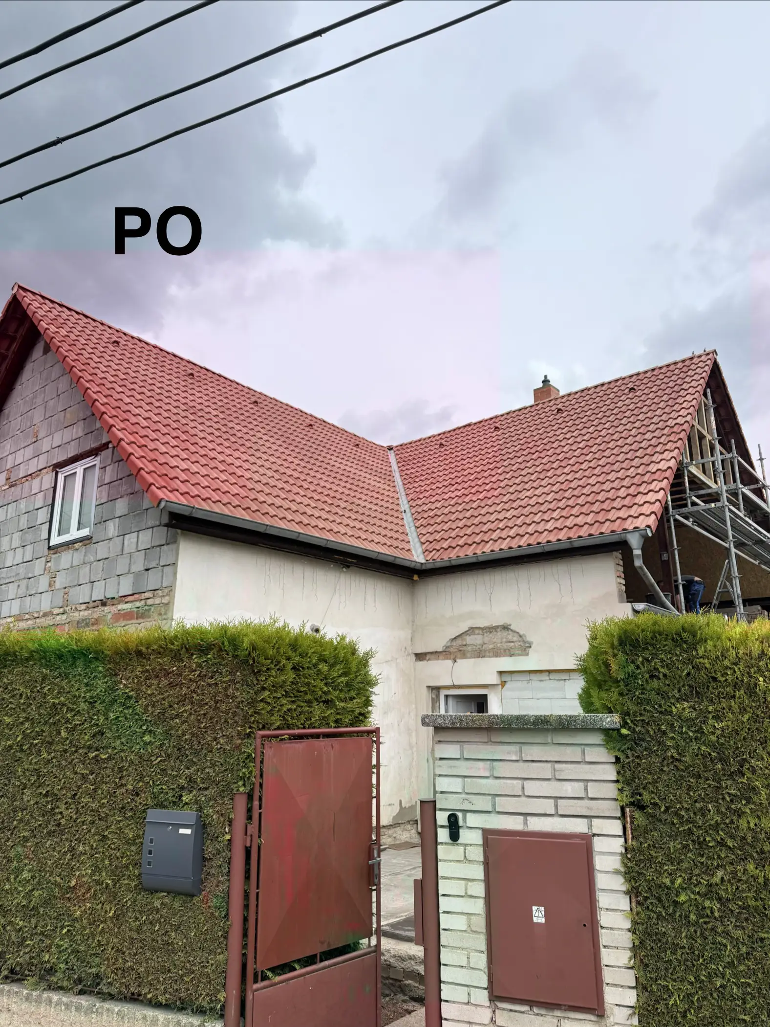 Střecha po čištění