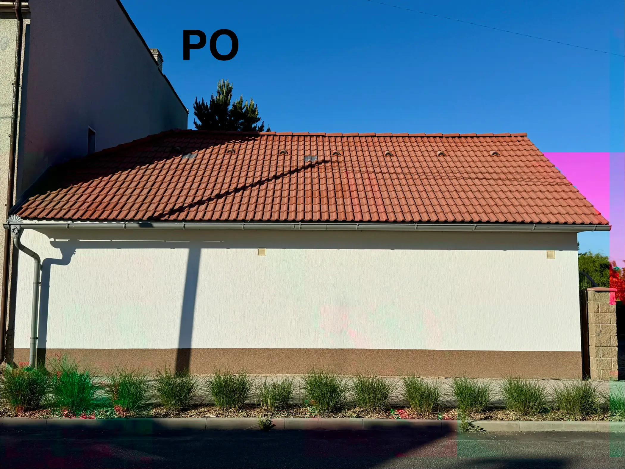 Střecha po renovaci (nátěr) – Travčice